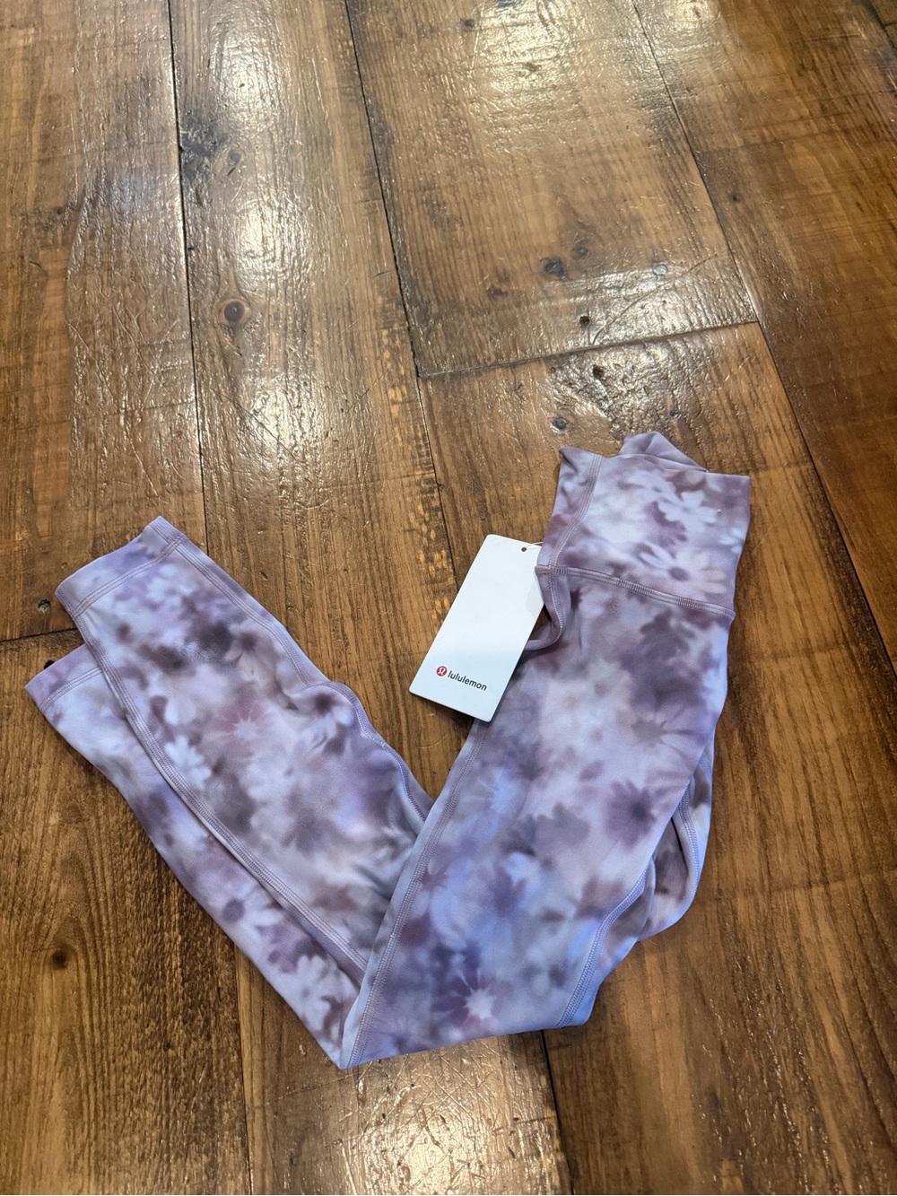 lululemon athletica Lavender Floral Leggings